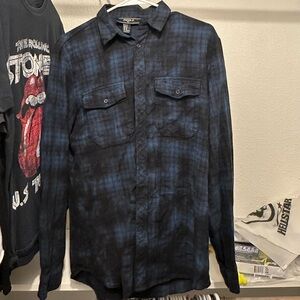 Forever 21 Blue Casual Button Down Shirt